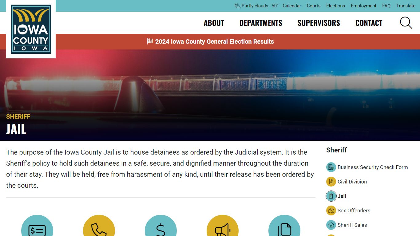 Jail Division - Sheriff - Iowa County Government - Iowa