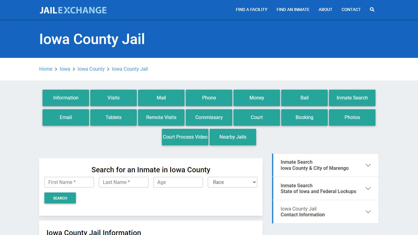 Iowa County Jail Roster Lookup, IA, Inmate Search - Jail Exchange